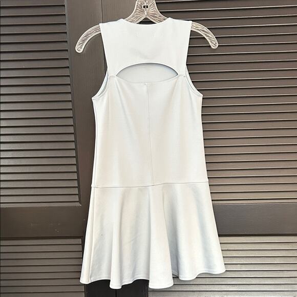 Abercrombie & Fitch Kid’s Blue Sleeveless Ponty Dress, Cutout Back, Size XL/16 - Picture 7 of 10